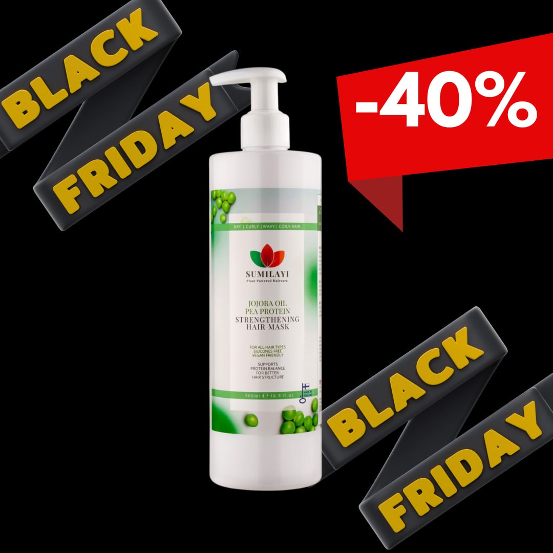 Hair Strengthening Protein Mask 500ml - Jojoba Oil & Pea Protein Strengthening Mask