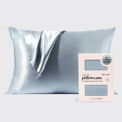 KITSCH Satiini tyynyliina - Haze Blue