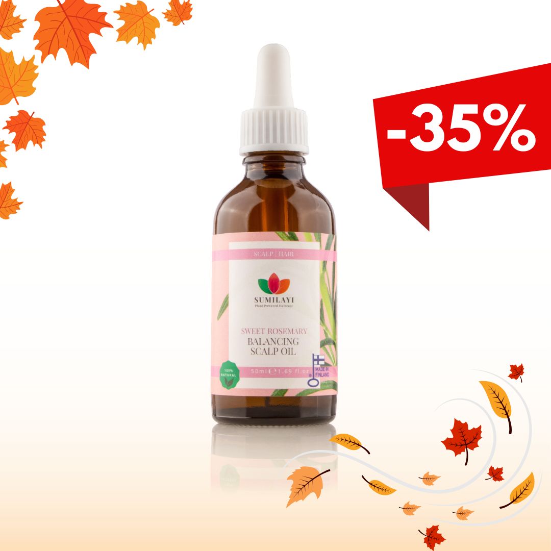 Syysmarkkinat ERÄ -35% Hiuspohjaa rauhoittava öljy 50ml