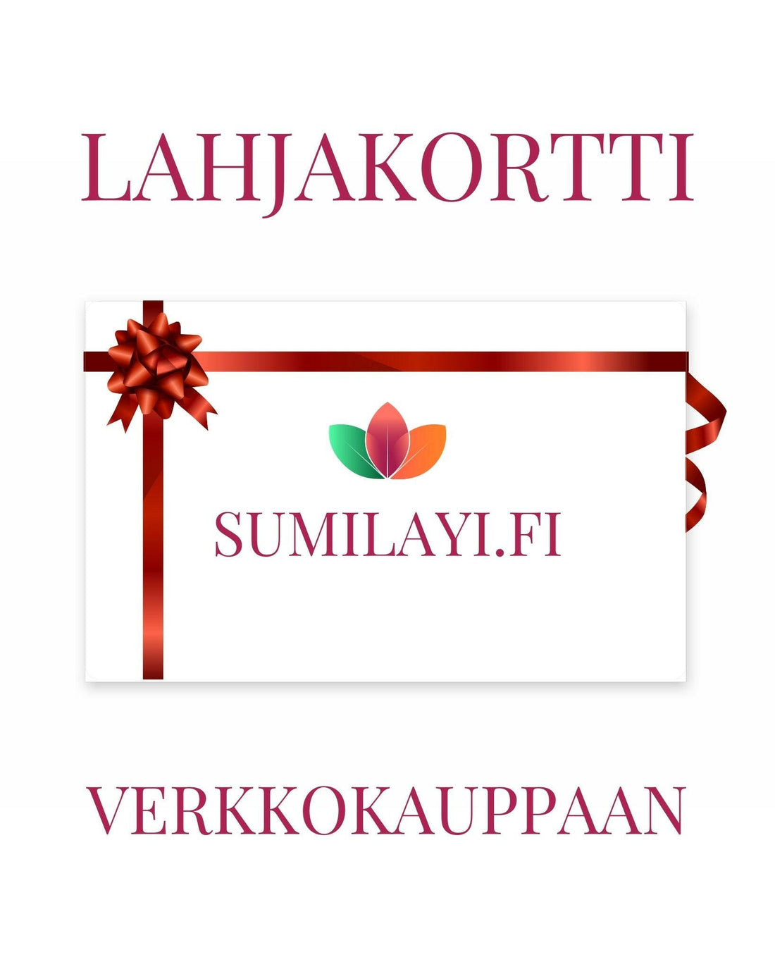 Sumilayi-lahjakortti - Laadukas Gift Cards, valmistaja: Sumilayi. Saatavilla verkkokaupassa Sumilayi. Katso lisää: Sumilayi lahjakortti .